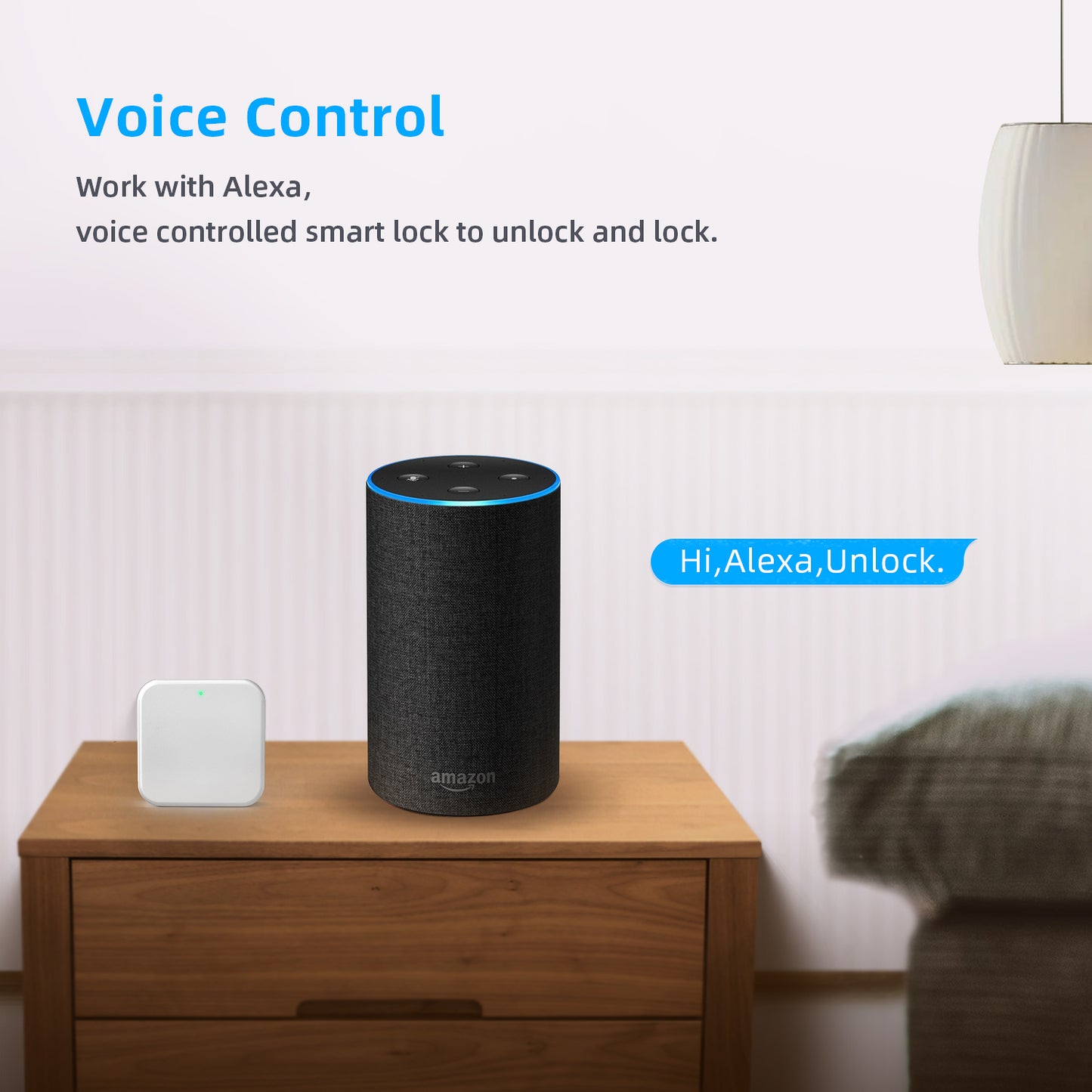 Nyboer WiFi Gateway G2, Remote Control Smart Lock with TTLock App,Work with Alexa and Google Home