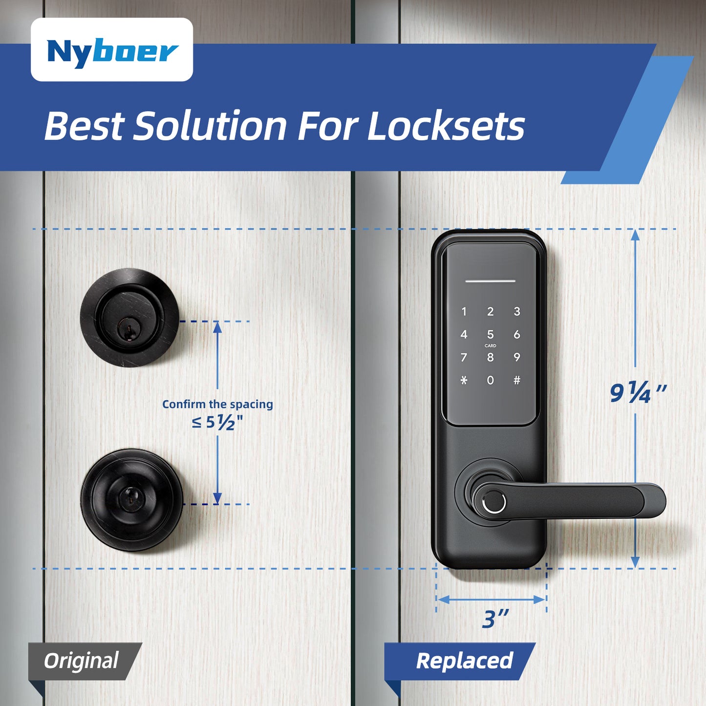 Nyboer Smart Lever Lock H3B Plus