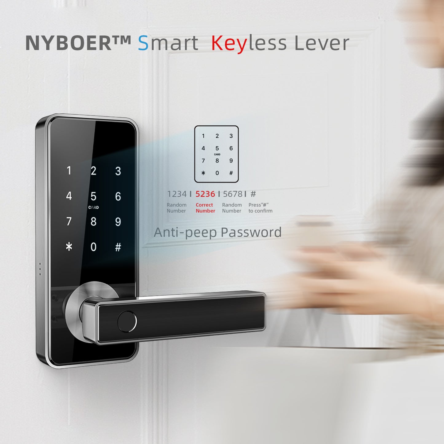 Nyboer Stainless Steel Smart Lock H11B